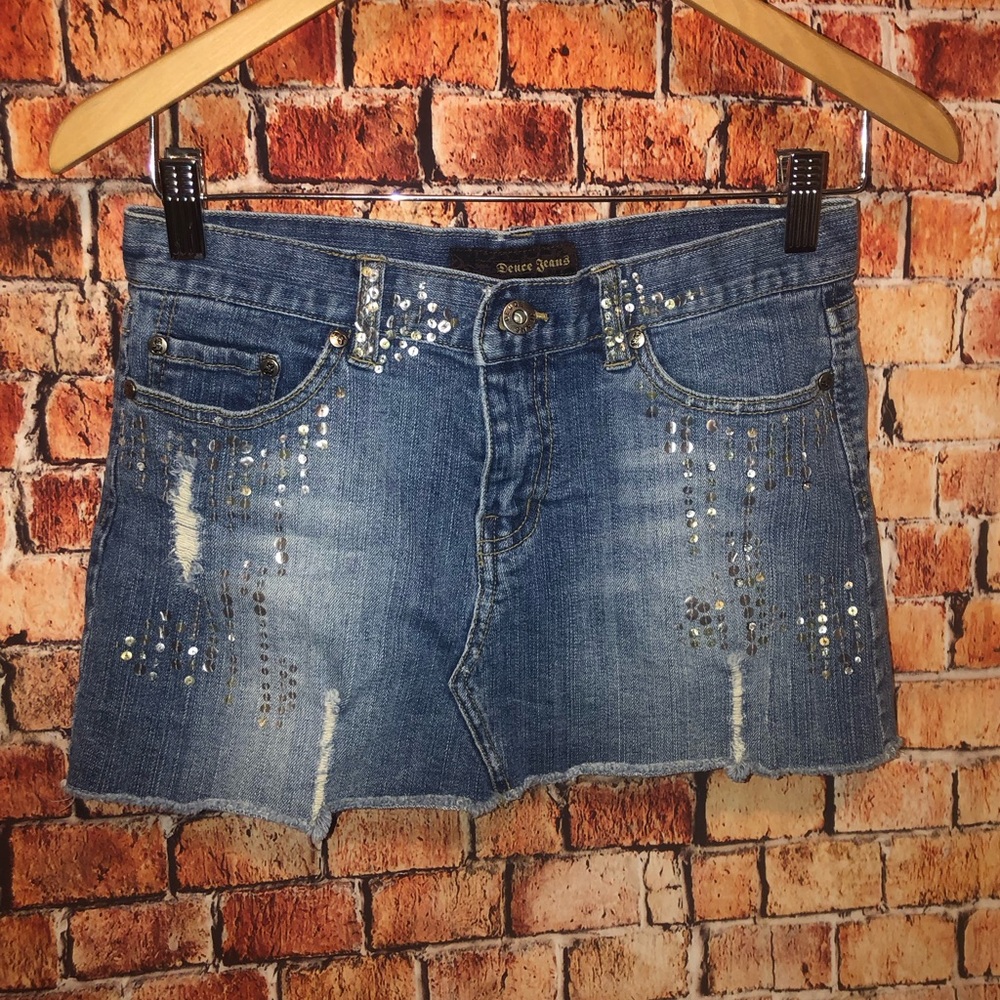 Deuce jean skirt Sz S